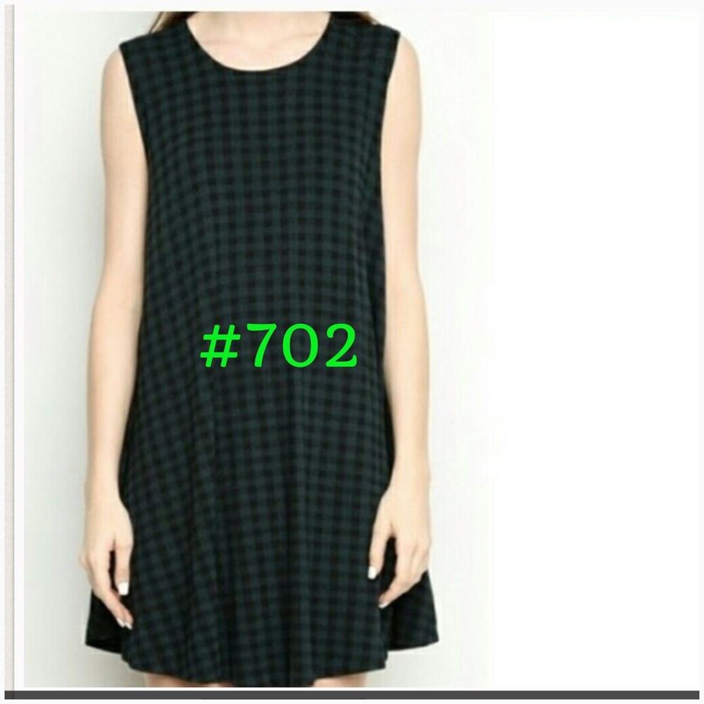 COPY - Brandy Melville Green Plaid Alena Dress NWT